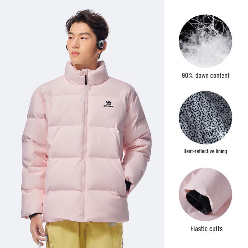 CAMEL Unisex Stand-Collar Down Jacket J35CAY6021