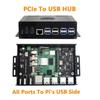 Raspberry Pi 5 Case Kit B: PCIe To USB 3.2 Hub with All Ports On One Side