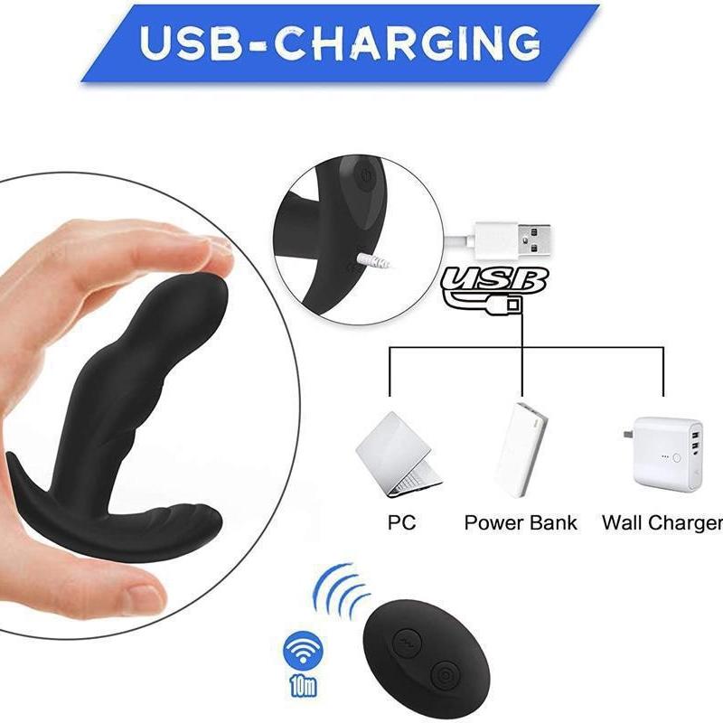 Вращающийся на 360° анальный вибратор, массажер простаты, анальная пробка, анальные секс-игрушки для мужчин, женщин и пар