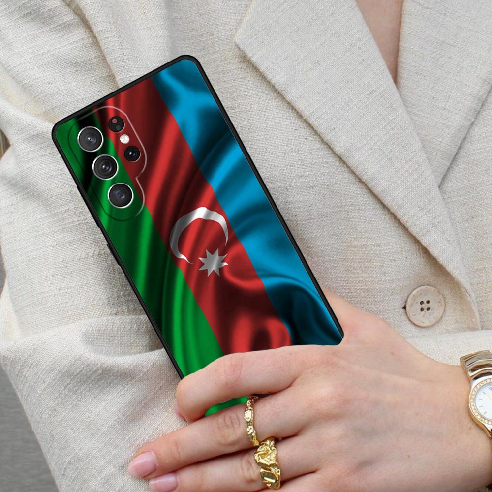 Чехол для телефона с флагом Азербайджана для Samsung Galaxy S26 Ultra S25 S24 S23 S22 S21 S20 Note10
