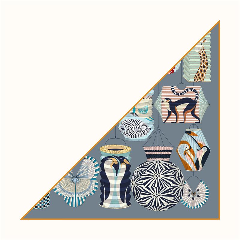 POBING Silk Scarf Women Geometric Triangle Scarves Head Echarpes Silk Foulards Femme Wraps Beach Shawls Bandana Lady Hijabs