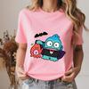 Hangyodon Spooky Vampire Print Casual Soft Cotton Summer Fashion T Shirt For Unisex Comfortable Daily Wear Summer Top