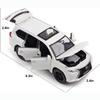 1:32-масштабная модель автомобиля Lexus LX570 для бездорожья из сплава, литая под давлением, металлическая игрушка-автомобиль с откатным механизмом со звуком и светом, 6 открытых дверей для детей, коллекция подарков для взрослых