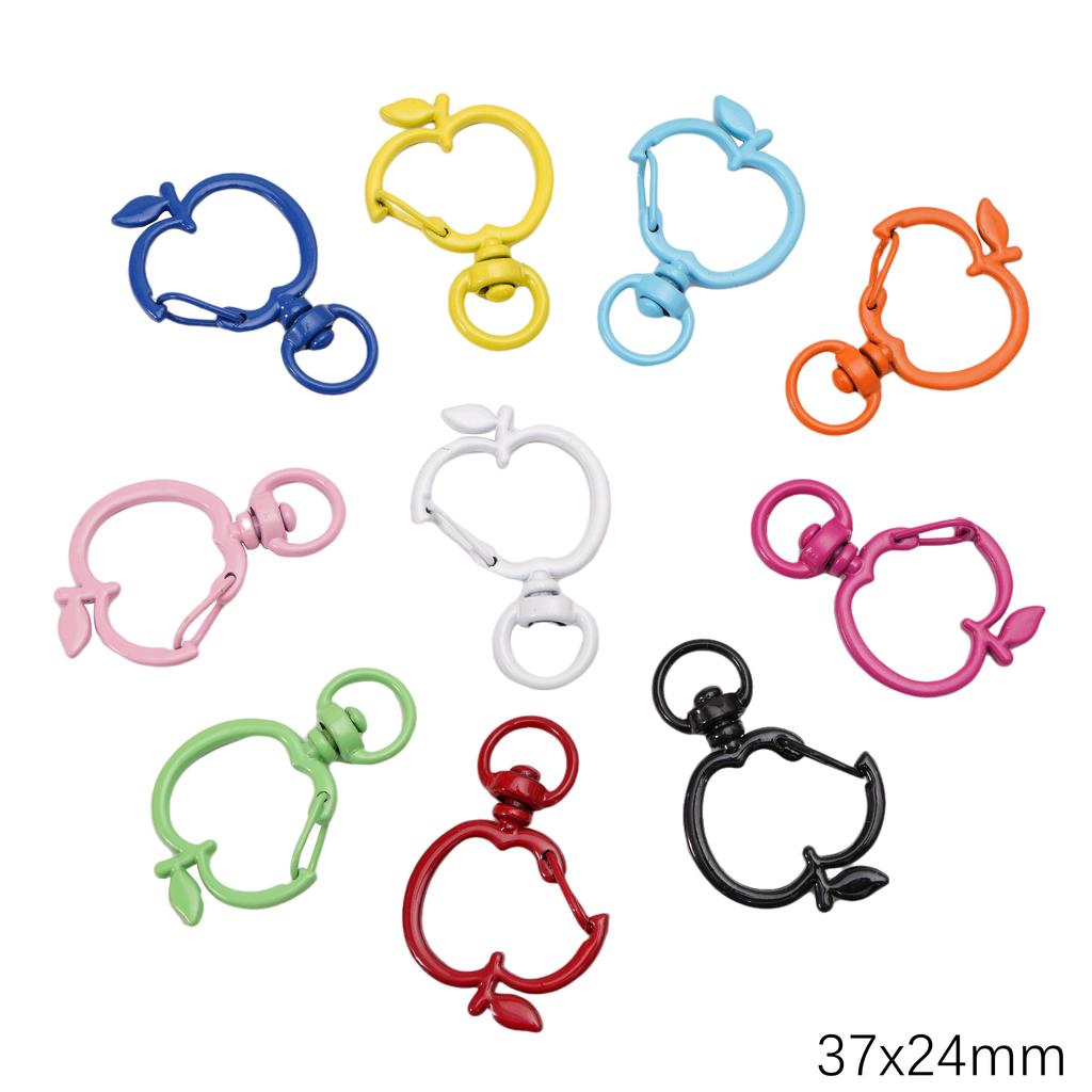 5-100 шт. Сплав Окрашенный спреем Брелок Брелок Карабин Кольцо для ключей Для DIY Ювелирных изделий Ключи Кошельки Украшения