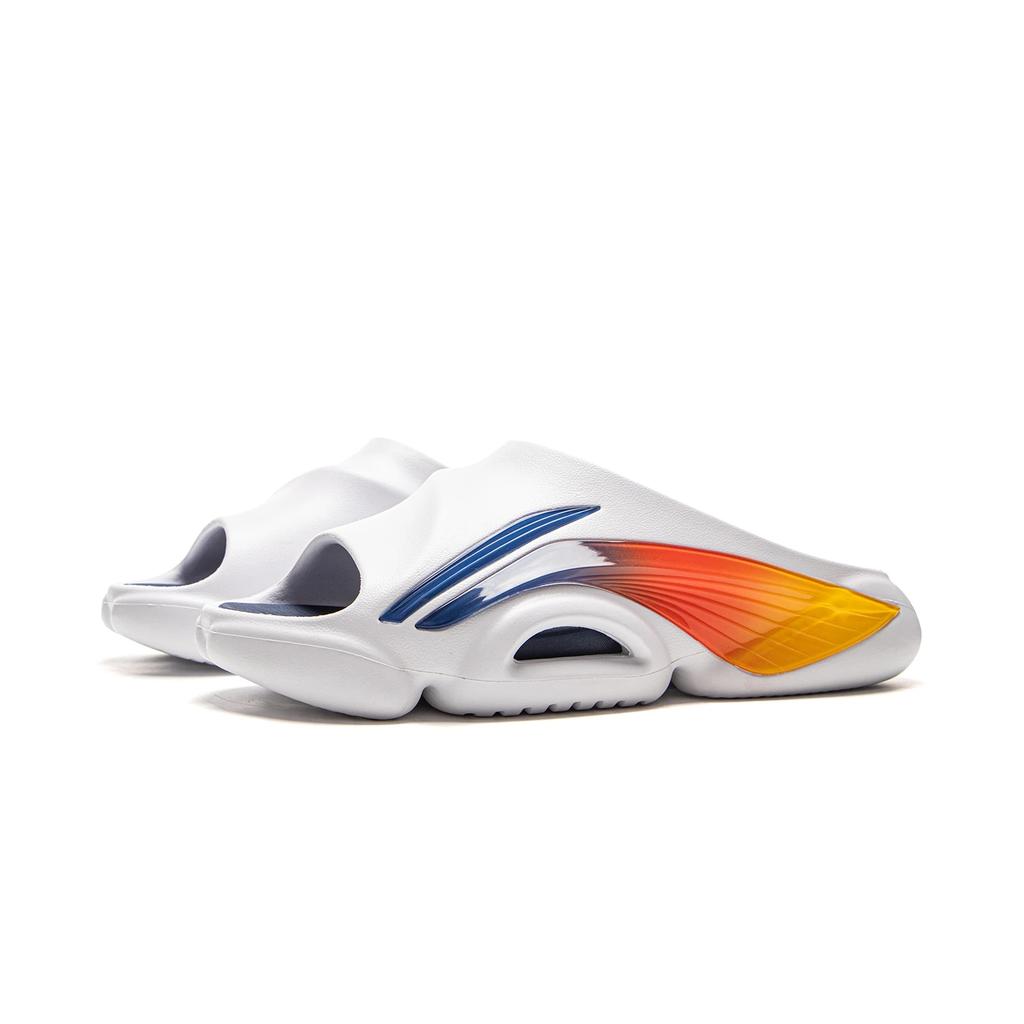 Li Ning BadFive SLIDE OG Нескользящие износостойкие шлепанцы-сабо Мужские Белые ABTV007-4