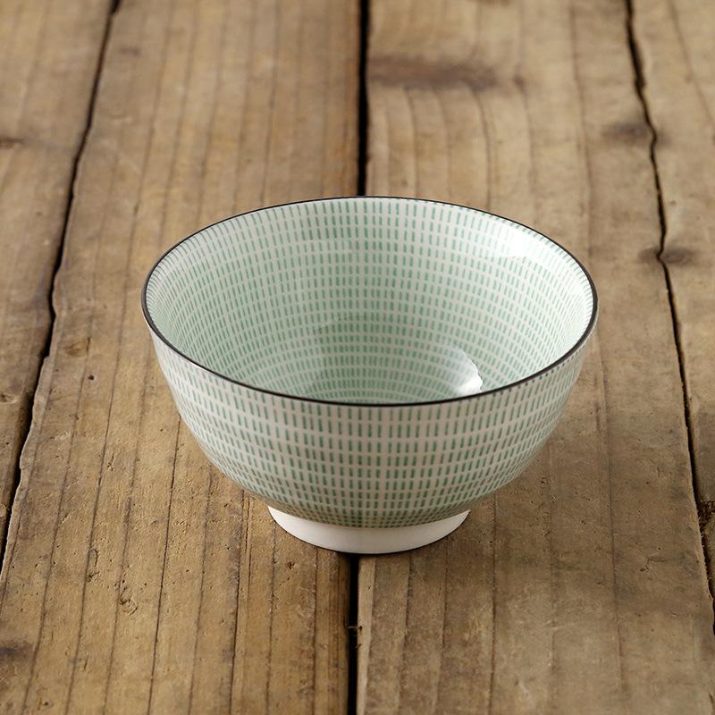4,5-дюймовая керамическая пиала для риса в японском стиле, посуда, бытовая кухонная, ресторанная, круглая, противоожоговая, для лапши, супа, 2025 новинка