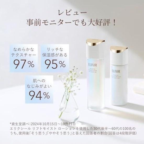 Elixir Emulsion Lift Moist Type ba 2025 Model Main Body 130mL Quasi-Drug Moisturizing Pores Firmness Hydration Anti-Aging Care Collagenesis Tranexamic