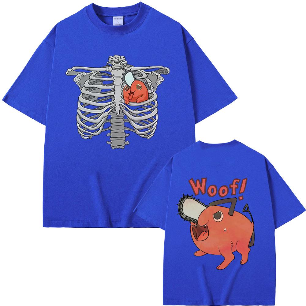 Anime Chainsaw Man Denji Pochita Funny Cosplay T-shirt Men Women Manga Casual Cotton T Shirts Male Vintage Oversized T-shirts