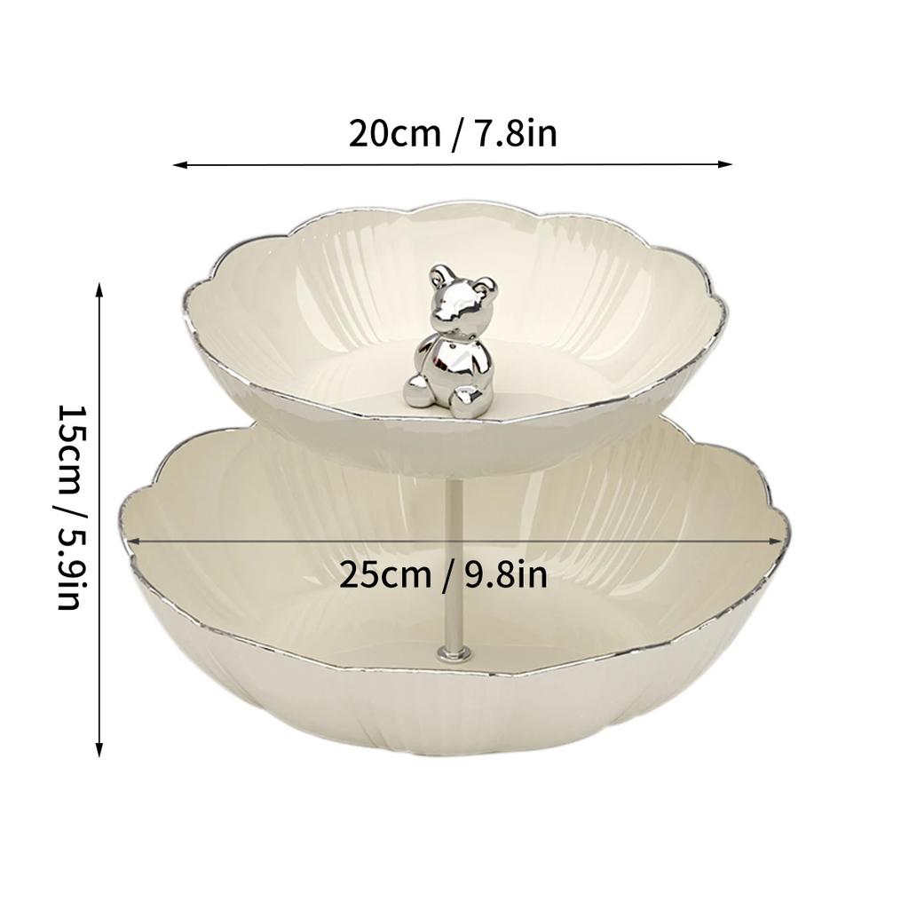 Подставка для десертного торта на День святого Валентина, украшение стола на Рамадан, держатель для фруктового подноса, многослойная подставка для закусок, конфет