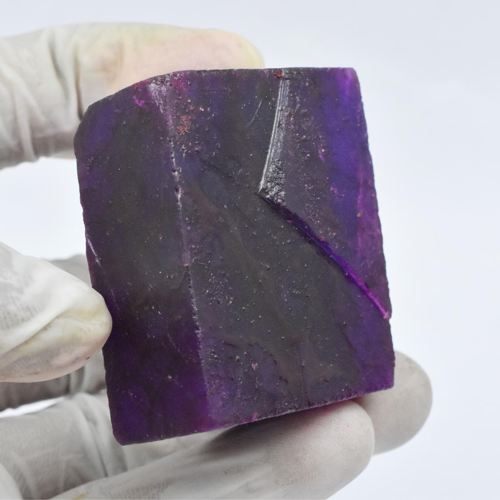 Natural Purple Sapphire 420.65ct Raw Rough Certified Loose Gemstone