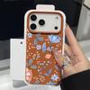 Чехол для iPhone 18 Pro Max с принтом цветов маргариток, кожаная текстура, силиконовая крышка для iPhone 17 16 15 14 13 Pro Max 16E 17E
