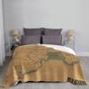 Red Dead Redemption 2 Map Poster - RDR2 Map Throw Blanket Throw Blanket for Sofa Kid'S Blanket