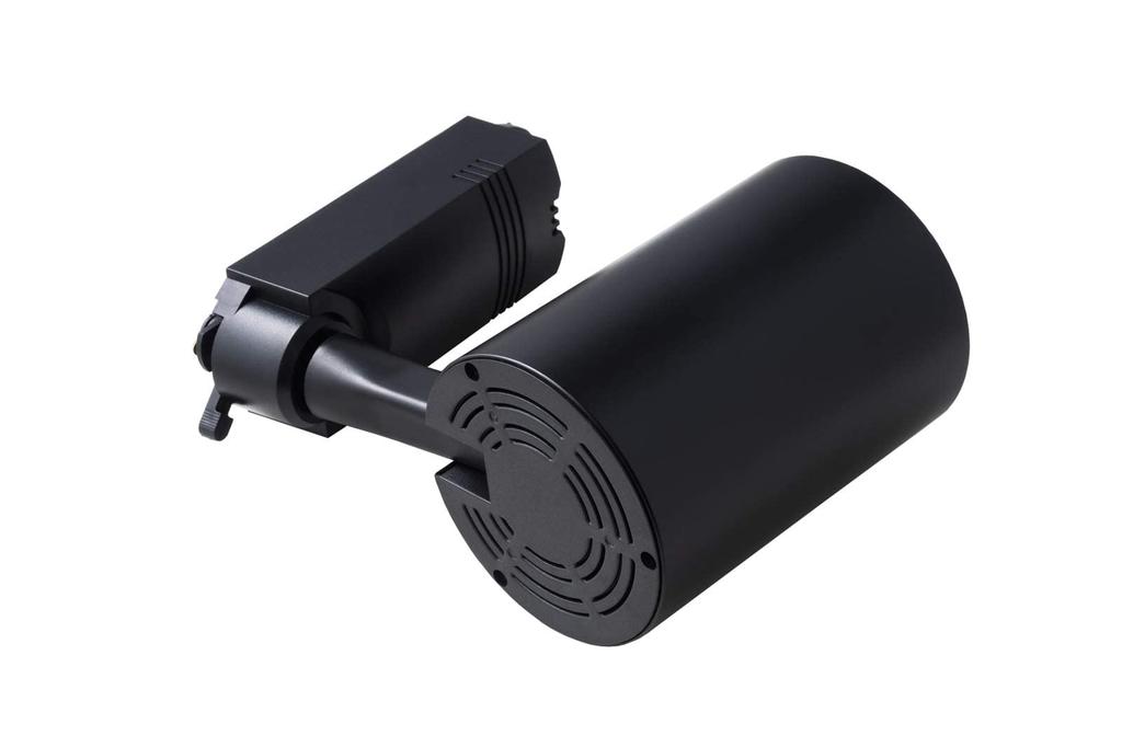 Professional-grade, high-intensity LED spotlight for duct rails, ST-RL18W, 150W, 18W, 45-degree beam angle, flicker-free, 2-year warranty (black,