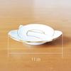 Set of 2 11cm Arita Ware Small Plates, Gold, with Gold Wire, for New Year's Gifts.