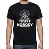 Illuminati Trust Nobody Eye Triangle Secret Pyramid Inspiration T Shirt Tee