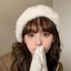 Осень-зима толстый берет для женщин и девочек осенний искусственный мех кролика теплый берет однотонные шапки одежда аксессуары