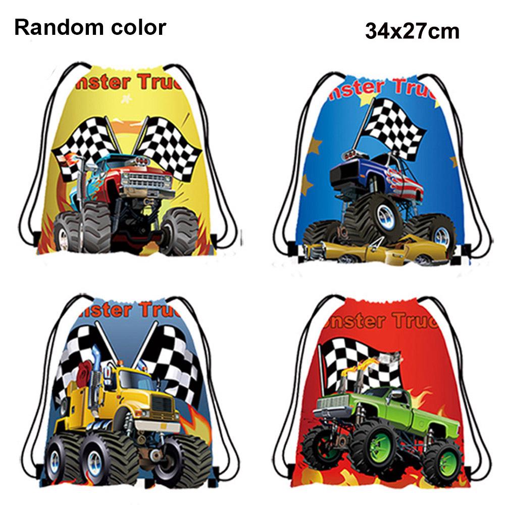 Monster Truck Party Decoration Disposable Tableware Plate Cup Napkins Truck Off road Vehicle Balloon Boy Birthday Party Supplies