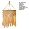 Boho Braided Lampshade Handmade Macrame Bohemian Lamp Shade Cotton Rope Hanging Lamp Shade for Bedroom Living Room Decor