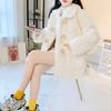 Imitation Rabbit Fur Coat Women Plush Jacket Elegant Outerwear Loose Duffle Buckle Wool Casual Autumn Winter