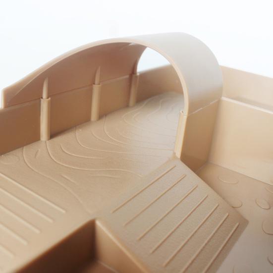 Платформа для купания черепах с корытом для еды. Лестница для подъема. Домик. Пандус для черепахи.