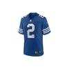 Nfl Indianapolis Colts Digital Stripe Print V-Neck Short Sleeve Football Shirt Men Tops Blue 67NMINGA98F-2KG