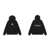 Mens Oversized Hooded Sweatshirt With Flocked Letter Print Streetwear Cotton Pullover Winter Casual Top