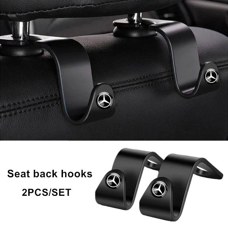 2/4Pcs Car Hidden Seat Back Hook Multi-function Storage Hook For Mercedes Benz AMG W203 W204 W164 W168 CLA Interior Mouldings ggg1