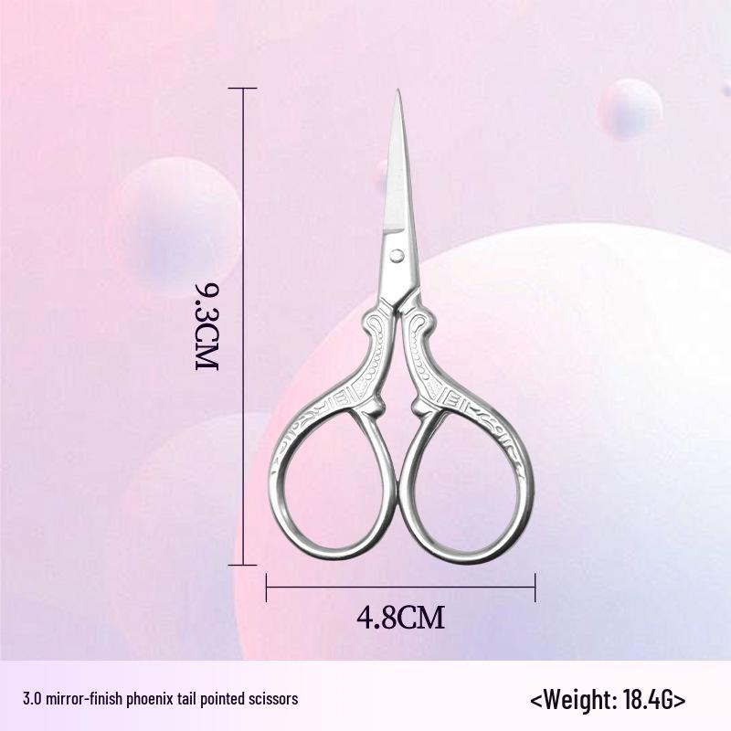 Триммер для волос в носу и маленькие ножницы для формирования бровей из нержавеющей стали - Многофункциональный инструмент для красоты