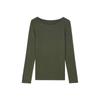 Anlifang Women's Comfortable Round Neck Base Layer Top EDW0357