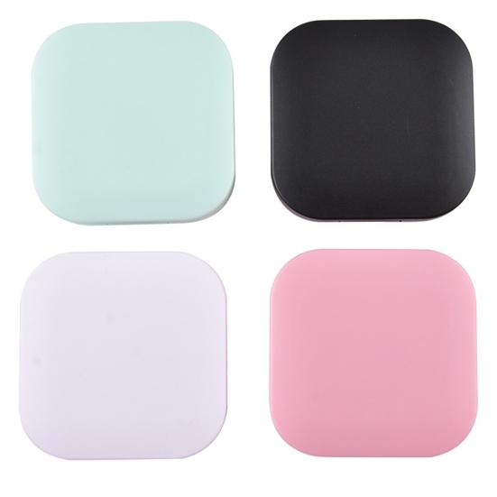 Футляр для контактных линз, удобный для путешествий, яркий цветной прозрачный принт, набор контейнеров для контактных линз с бутылочкой для раствора, пинцетом для использования на открытом воздухе