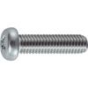 TRUSCO Pan Head Machine Stainless Fully M6 X 40 X 3 Packs Screws, Steel, Threaded, 12, Pieces, B05-0612 (Case Sold)
