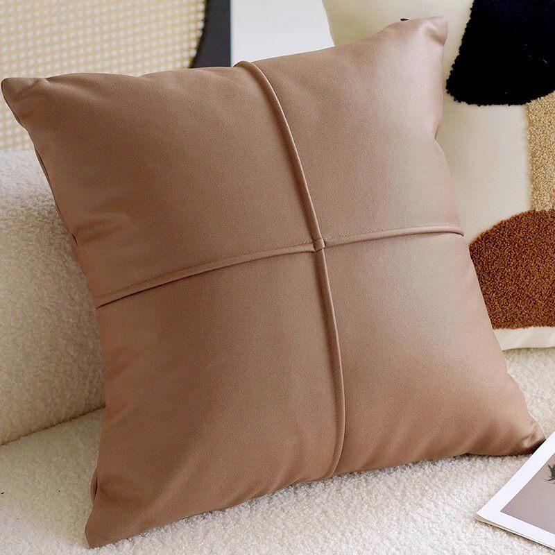 Neutral Earth Tone Abstract Throw Pillow Covers - Tufted & Textured Cushions for Couch & Home Decor Throw Pillow Customizable