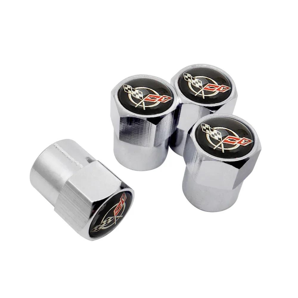 4PCS Alloy for Chevrolet Car Emblem Tire Valve Caps Sail Silverado Cruze Captiva Malibu Orlando Aveo Lacetti Wheel Stem Covers KA9