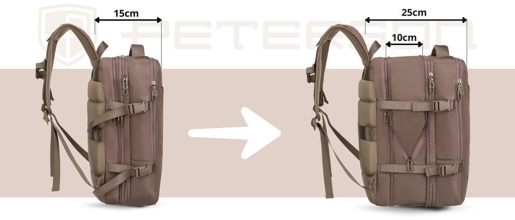 PTN 24421-5081 Beige Travel Backpack