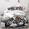 New Classic Motorcycle Bedding Set Single Twin Full Queen King Size Knight Bed Set Adult Kid Bedroom Duvet Cover Sets 3D Print