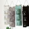 Adorable Animal Design 3-Pocket Wall Mounted Organizer for Bedroom with Multi-functional Closet Storage System - Perfect for Clothing, Accessories
