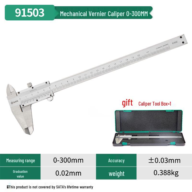 SATA Stainless Steel Dial Caliper - Mechanical Measuring Tool