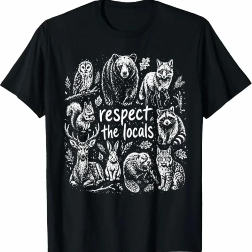 Nature Lover Wildlife Forest Graphic Tee Vintage Unisex Cotton Gift