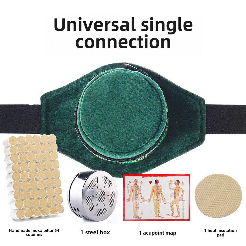 Portable Smokeless Moxibustion Set with Cloth Cover, Filter, Moxa Sticks, and Cones