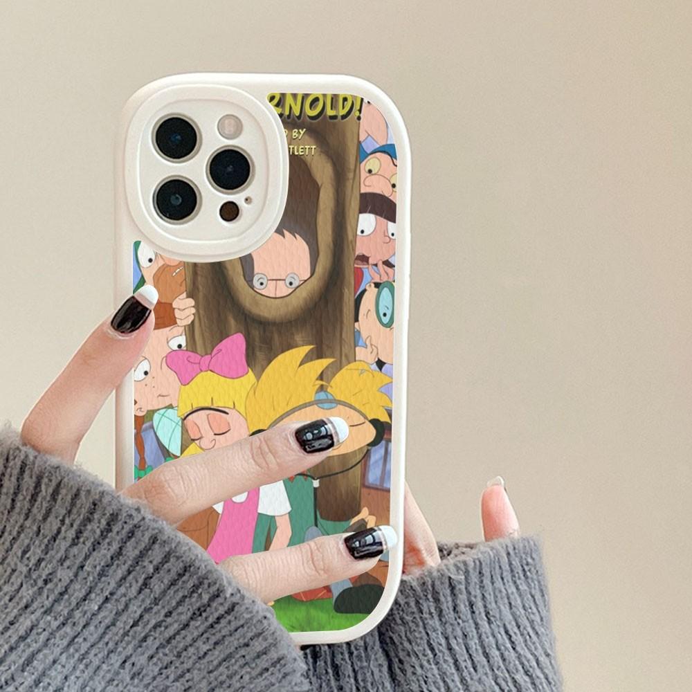 Привет, Мультяшный чехол для телефона Арнольда, Жесткая кожа, Для iPhone 14 13 12 Mini 11 14 Pro Max Xs X Xr 7 8 Plus Fundas