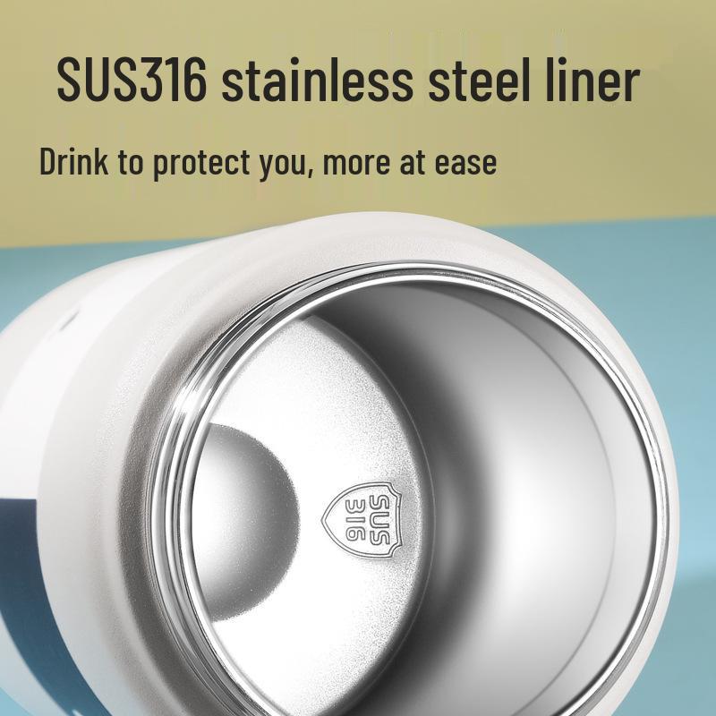 Изолированная чашка-соломинка из нержавеющей стали 316 - Большая вместимость, портативная для студентов