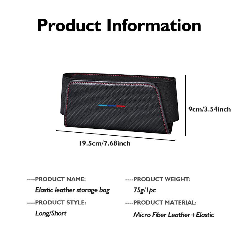 Car Seat Side Interior Storage Pocket Leather Organizer Bag Phone Net Pocket Holder For BMW E91 E92 E93 E60 F10 F30 E39 E36 E87
