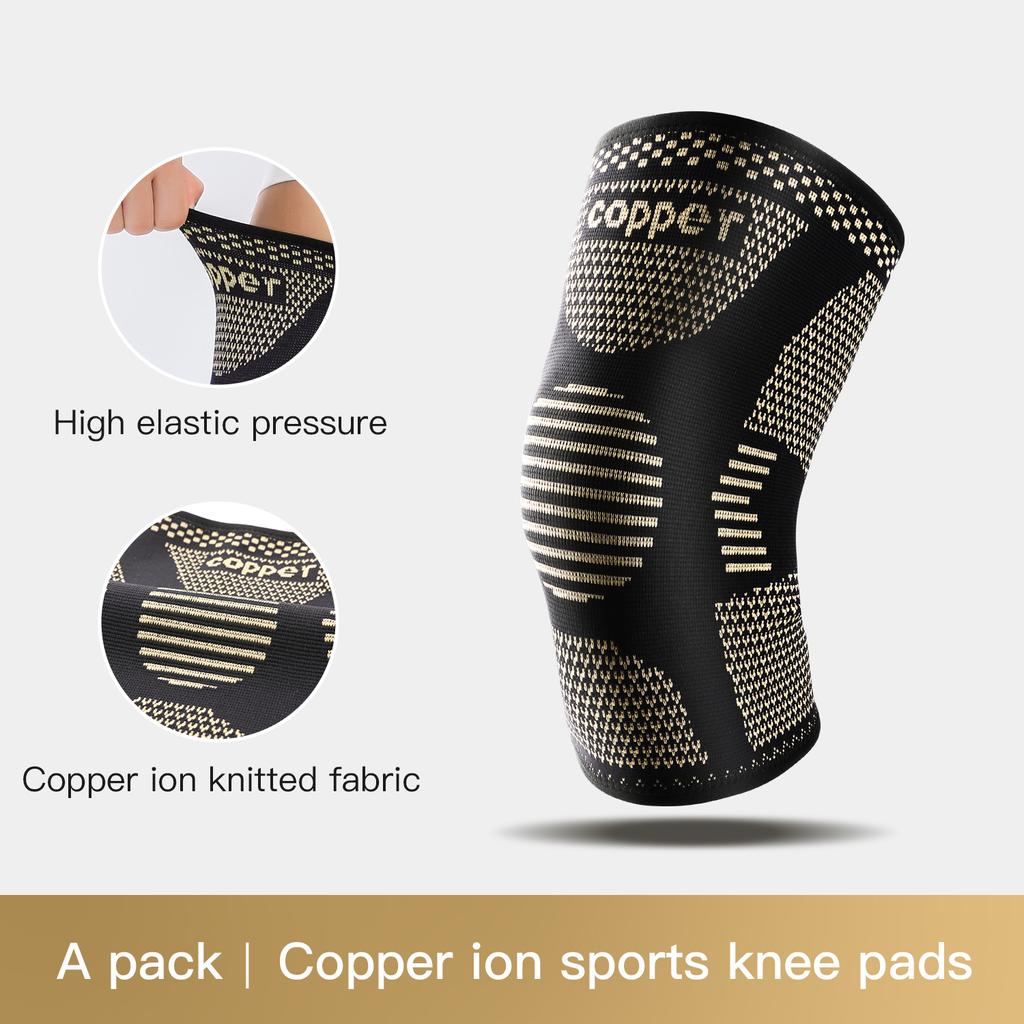 Copper Knee Brace For Arthritis Pain Support-Copper Knee Sleeve For Knee Pain Compression Sleeve For Sports,Knee Pain Relief