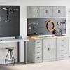 VidaXL Garage Cabinets 2 Pcs Concrete Grey Engineered Wood 3328317