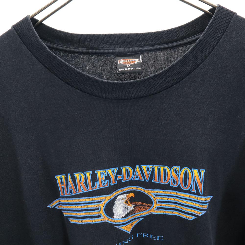 HARLEY DAVIDSON 90s Print Short sleeve Single stitch T-shirt Men's Used