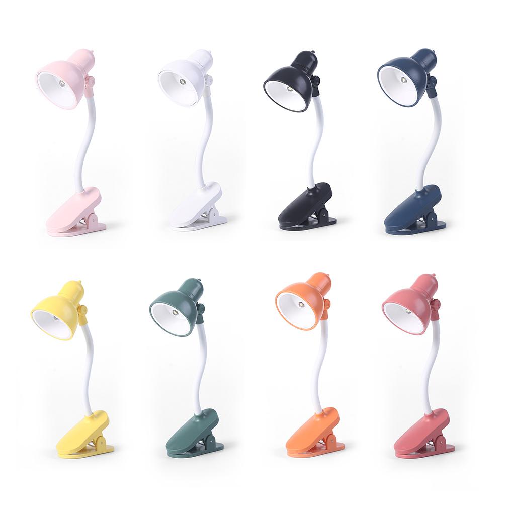 Новая лампа для чтения с регулируемым зажимом, мини-настольная лампа на батарейках, переносной ночник для кемпинга