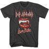 Def Leppard Love Bites Mouth Мужская футболка Мерч группы