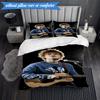 Ed music Guitar 3pcs K-pop music group Bedding set,Ideal for Bedroom, Dormitory,Including Duvet Cover And 2pcs Pillowcases,Fan gifts