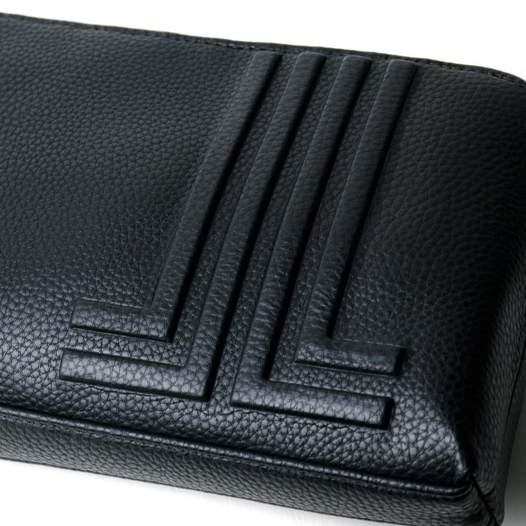 Lanvin En Bleu Tumble ClutchShoulder Bag for Men, No. 512121, Black