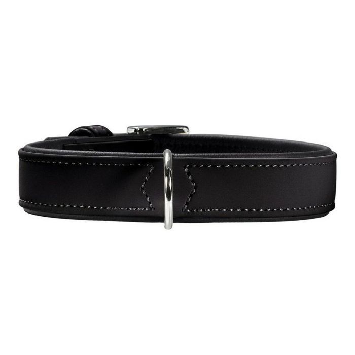 Dog Collar - HUNTER - 47549 - Black - Artificial Leather - Medium Size